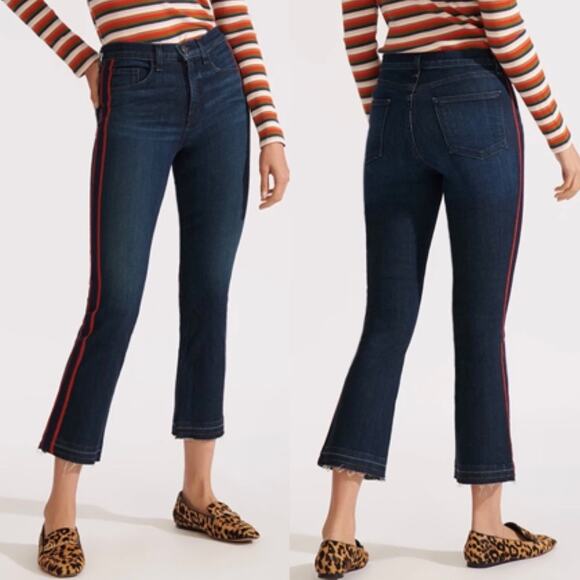 Veronica Beard Carolyn Baby Boot Side Stripe Jeans Women’s 24 - Picture 1 of 12